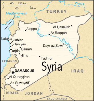 Mapa de Syria